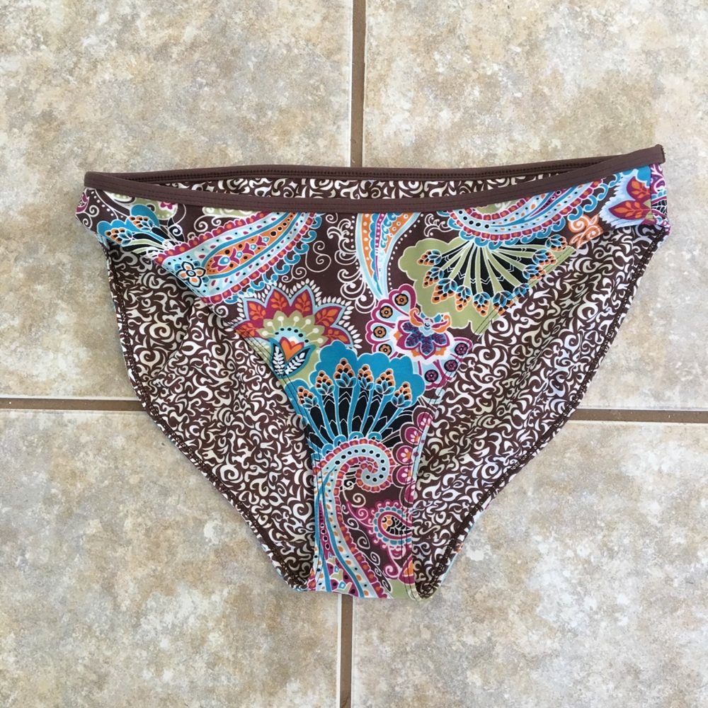 Athleta paisley swimsuit bottom
